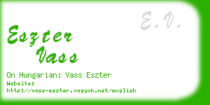 eszter vass business card